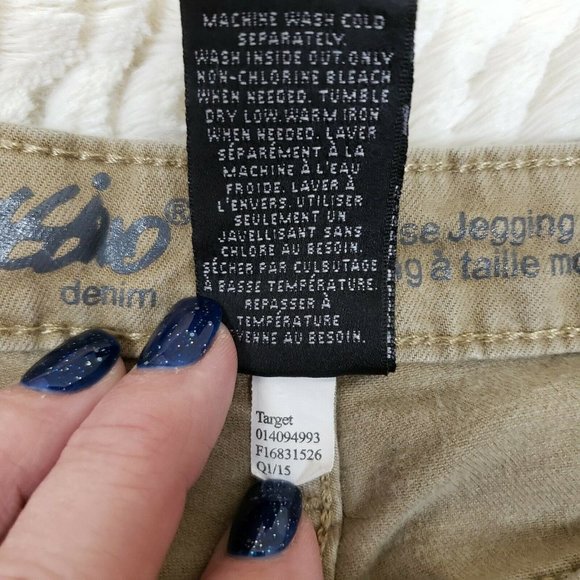 Mossimo Womens Olive Regular Fit Mid Rise Comfort Denim Jegging Jeans Size 24 - Picture 6 of 8